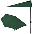 Garden umbrella, half-wall umbrella for terrace, 2.7 m, green, MultiGarden