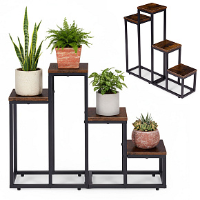 Standing Plant Stand for Flowers Decorations 4 Shelves Loft ModernHome