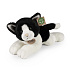Plyšová kočka bílo-černá 30 cm ECO-FRIENDLY
