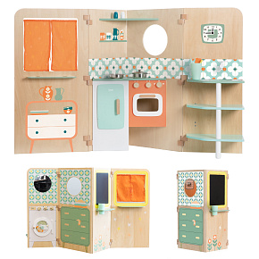 CLASSIC WORLD Multifunkční domeček s kuchyní Rozkládací XXL CLASSIC WORLD Multifunkční domeček s kuchyní Rozkládací XXL