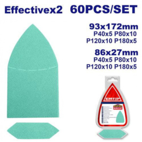 Sada 60ks brusných papírů pro delta brusku