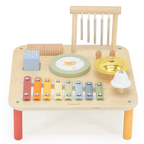 Viga Dřevěný Stolek Edukační Hudební Senzorický 7v1 Viga Dřevěný Stolek Edukační Hudební Senzorický 7v1