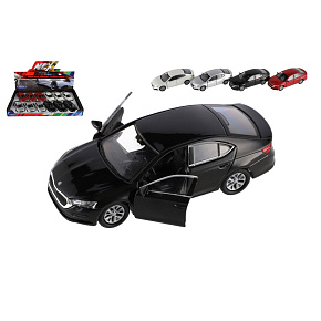 Auto Welly Škoda Octavia (new generation) kov/plast 12cm 4 barvy na zpětné natažení 12ks v boxu