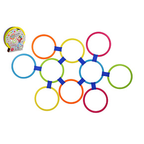Skákací kruhy barevné plast průměr 27cm kreativní hra v krabici Skákací kruhy barevné plast průměr 27cm kreativní hra v krabici