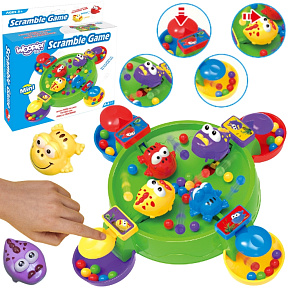 WOOPIE Dovednostní Stolní Hra HLADOVÉ VESELÉ ŽABKY A KROKODÝLCI 3+