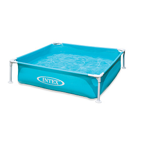 Čtvercový rámový bazén pro děti s brouzdalištěm 122x122x30 cm INTEX 57173