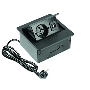 GTV Zásuvkový box AE-PB1FAVA-20 Prodlužovací kabel vestavný AVARO, 1x zásu