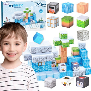 WOOPIE Magnetické Stavební Kostky Zimní Svět kostek WOOPIE Magnetické Stavební Kostky Zimní Svět kostek