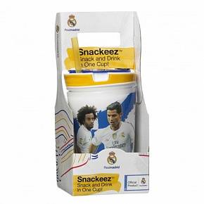 Snackeez Jr. - Real Madrid nápojový pohár a svačinový box v jednom