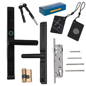 Klika ke dveřím zámek elektronický šifrový na kód otisk prstu kartu