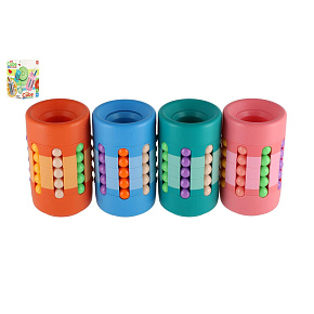 Hlavolam věž/Stojánek na tužky plast 10cm 4 barvy v krabičce 7x11x6,5cm Hlavolam věž/Stojánek na tužky plast 10cm 4 barvy v krabičce 7x11x6,5cm