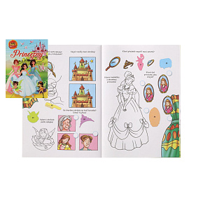 Pracovní sešit 101 aktivit s nálepkami Princezny CZ verze 21x30cm Pracovní sešit 101 aktivit s nálepkami Princezny CZ verze 21x30cm