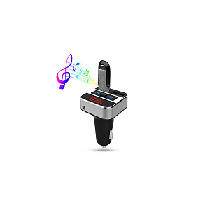 FM transmitter s bluetooth připojením do auta, 2x USB + handsfree FM transmitter s bluetooth připojením do auta, 2x USB + handsfree