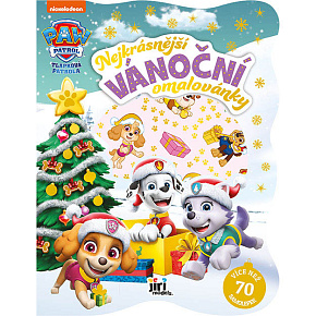 Vánoční omalovánky se samolepkami Paw Patrol/Tlapková Patrola holky Vánoční omalovánky se samolepkami Paw Patrol/Tlapková Patrola holky