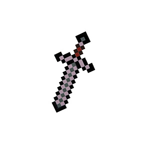 Meč Minecraft Neterthite plast 52cm na kartě Meč Minecraft Neterthite plast 52cm na kartě