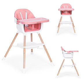 Child feeding chair 2-in-1, pink, ECOTOYS