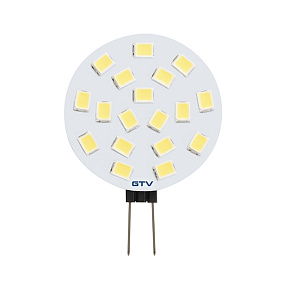 GTV LED žárovka LD-G4025W-30 Světelný zdroj LED, G4, SMD, 2.5W, 12V DC, 25