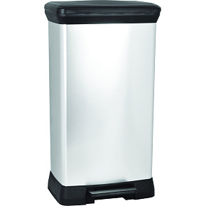 Odpadkový koš DECO BIN 50l střibrný Odpadkový koš DECO BIN 50l střibrný