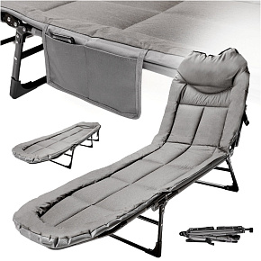 Skládací turistická postel LUARO lehátko polní kaprové obchodní přenosné lehké 190x63x30cm