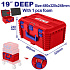Kufr / box nářadí 19" vysoký Š-48/V-24,8/H-32cm stohovatelný