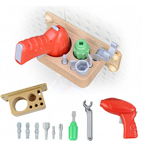 MASTERKIDZ Sada Nářadí s Vrtačkou 8 Prvků pro Vědecko-Kreativní Tabuli STEM