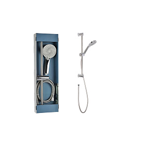 Sprchová hlavice a hadice s držákem 3 funkce pochromovaná Sprchová hlavice a hadice s držákem 3 funkce pochromovaná