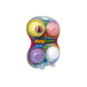 PlayFoam® 4pack-G Modelína/Plastelína kuličková 4 barvy na kartě 18x27x4cm 