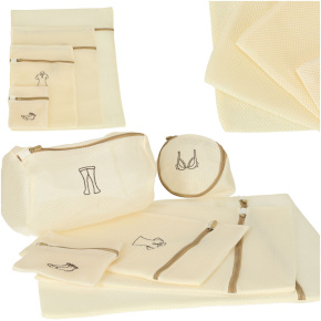 Síťový sáček na praní prádla, oblečení, kalhot se zipem 6 ks Síťový sáček na praní prádla, oblečení, kalhot se zipem 6 ks