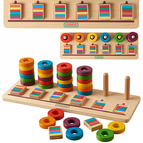 MASTERKIDZ Skládačka Učení Počítání a Barev Třídič Montessori