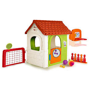 FEBER Dům Aktivit Multifunkční Domeček 6 v 1 s Přiloženými Hrami