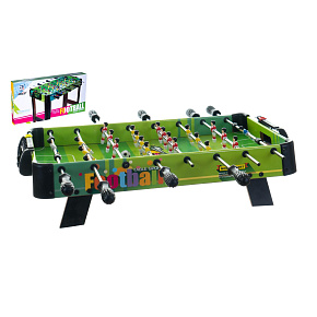 Kopaná/Fotbal společenská hra 71x36cm dřevo kovová táhla s počítadlem v krabici 67x7x36cm Kopaná/Fotbal společenská hra 71x36cm dřevo kovová táhla s počítadlem v krabici 67x7x36cm