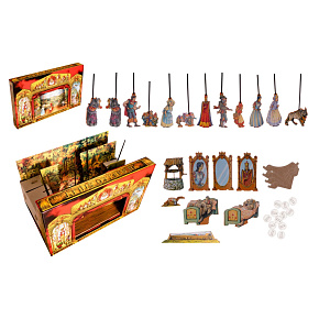 Divadlo Stilet pohádkové loutkové papírové 11ks postaviček v krabici 52x32x6cm Divadlo Stilet pohádkové loutkové papírové 11ks postaviček v krabici 52x32x6cm