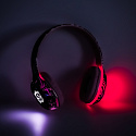 Bezdrátová sluchátka na uši Bluetooth RGB Gaming Sport 200mAh růžová