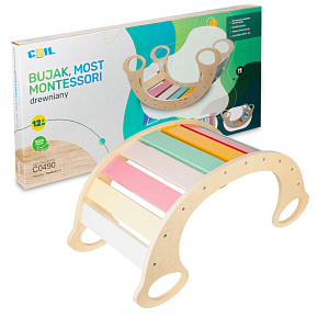 Lebula bujak montessori dřevěný houpací kůň na balancování houpačka pro děti barvy