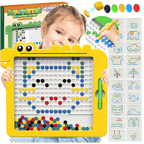 WOOPIE Magnetická Tabule pro Děti Montessori MagPad Dinosaurus
