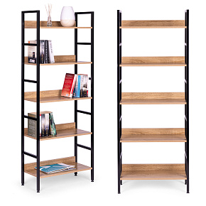 High loft furniture with 5 shelves, metal MDF ModernHome