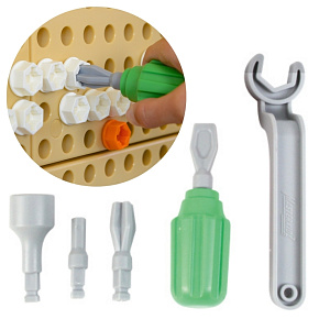 MASTERKIDZ Ruční Nástroje 6 Prvků Šroubovák Klíč - Vědecko-Vzdělávací Tabule STEM