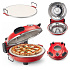 Pec na pizzu piecyk + kámen 420° přenosný 1200W pizza silný sklo