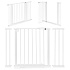 Safety gate barrier, 74-105 cm, for stairs and doors, steel, additional panels, white, ECOTOYS