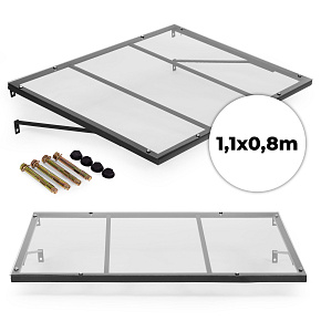 Entrance Door Canopy 113x80 cm UV Protection Awning MultiGarden