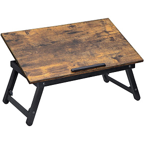 Laptop Stand 60x35 cm – Folding Bed Table Rustic Style Laptop Stand 60x35 cm – Folding Bed Table Rustic Style