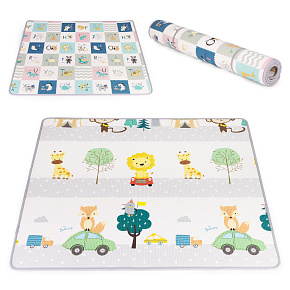 Foam Play Mat for Children Educational Double-Sided Rollable Alphabet ECOTOYS