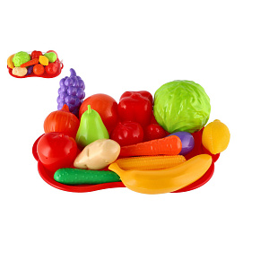 Ovoce a zelenina s podnosem plast v síťce 32x11x23cm Ovoce a zelenina s podnosem plast v síťce 32x11x23cm