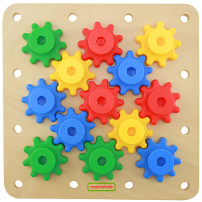 MASTERKIDZ Ozubená Kola Postavte si Vlastní Mechanismus Montessori Tabule MASTERKIDZ Ozubená Kola Postavte si Vlastní Mechanismus Montessori Tabule