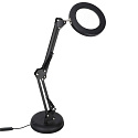 Stolní LED lampa s lupou, otočné rameno, 2 způsoby upevnění
