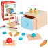 WOOPIE GREEN Dřevěná Vzdělávací Zásuvka 4v1 Montessori Třídič Hra s Mrkví FSC