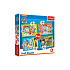 Puzzle 4v1 Šťastný tým Paw Patrol/Tlapková Patrola v krabici 28x28x6cm