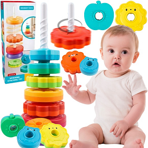 WOOPIE BABY Edukační pyramida Zábavná věž Zvířátka WOOPIE BABY Edukační pyramida Zábavná věž Zvířátka