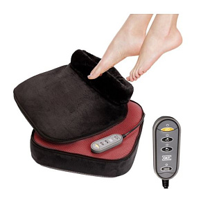 QLT 2-v-1 Shiatsu masážní přístroj – hluboká masáž nohou a těla s vyhříváním a 3 úrovněmi intenzity.