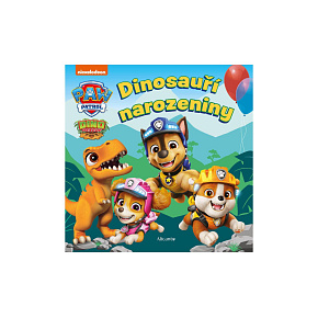 Knížka Tlapková patrola - Dinosauří narozeniny 17x17cm CZ text 24m+